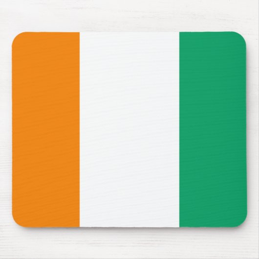 Flagge von Côte d'Ivoire - Drapeau de la Côte d'Iv Mousepad (Vorne)