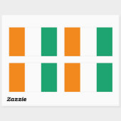 Flagge von Côte d'Ivoire - Drapeau de la Côte d'Iv Rechteckiger Aufkleber (Blatt)