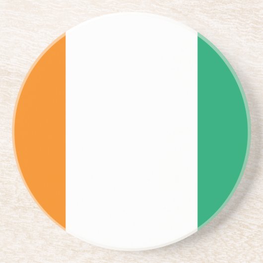 Flagge von Côte d'Ivoire - Drapeau de la Côte d'Iv Untersetzer (Vorne)
