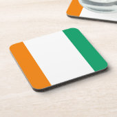Flagge von Côte d'Ivoire - Drapeau de la Côte d'Iv Untersetzer (Linke Seite)