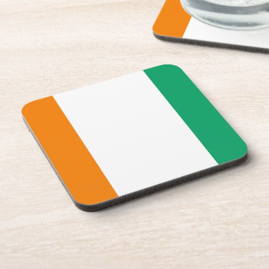 Flagge von Côte d'Ivoire - Drapeau de la Côte d'Iv Untersetzer (Linke Seite)