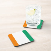 Flagge von Côte d'Ivoire - Drapeau de la Côte d'Iv Untersetzer (Rechte Seite)