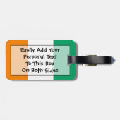 Flagge von Côte d'Ivoire Easy ID Persönliche Gepäckanhänger (Rückseite horizontal)