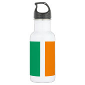 Flagge von Côte d'Ivoire Edelstahlflasche (Rückseite)