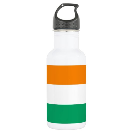 Flagge von Côte d'Ivoire Edelstahlflasche (Vorderseite)