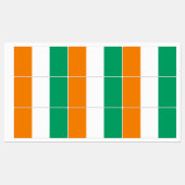 Flagge von Côte d'Ivoire Etiketten (Blatt)