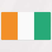 Flagge von Côte d'Ivoire Etiketten (Design 1)