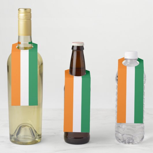 Flagge von Côte d'Ivoire Flaschenanhänger (Beispiel)