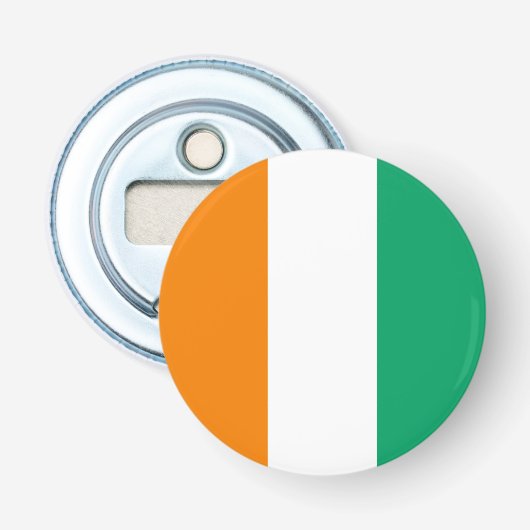 Flagge von Côte d'Ivoire Flaschenöffner (Vorderseite)