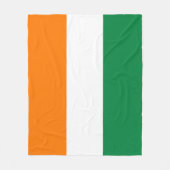 Flagge von Côte d'Ivoire Fleecedecke (Vorderseite)