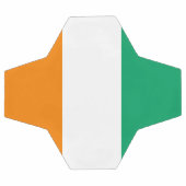 Flagge von Côte d'Ivoire Fußball (Flach)