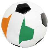 Flagge von Côte d'Ivoire Fußball (Dreiviertel)