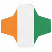Flagge von Côte d'Ivoire Fußball (Flach)