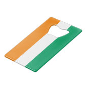 Flagge von Côte d'Ivoire Geldbeutel Flaschenöffner (Vorderseite Schrägansicht)