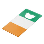 Flagge von Côte d'Ivoire Geldbeutel Flaschenöffner (Vorderseite Schrägansicht)