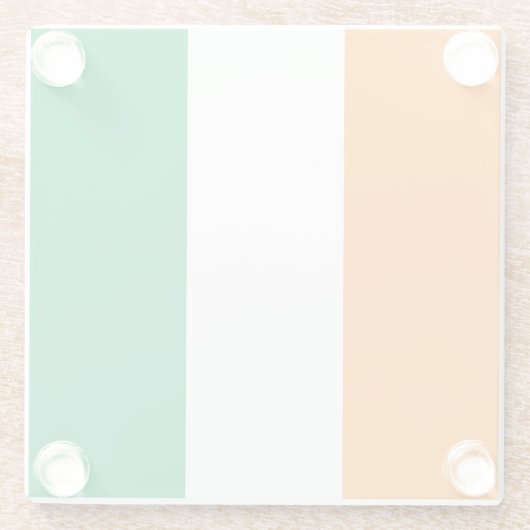 Flagge von Côte d'Ivoire Glasuntersetzer (Rückseite)