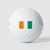 Flagge von Côte d'Ivoire Golfball (Vorderseite)