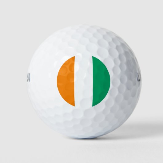 Flagge von Côte d'Ivoire Golfball (Vorderseite)