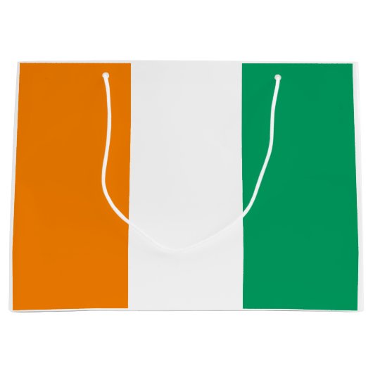 Flagge von Côte d'Ivoire Große Geschenktüte (Vorderseite)