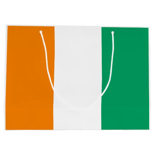 Flagge von Côte d'Ivoire Große Geschenktüte (Rückseite)