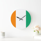 Flagge von Côte d'Ivoire Große Wanduhr (Zuhause)