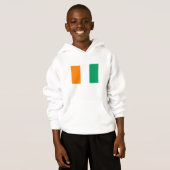 Flagge von Côte d'Ivoire Hoodie (Vorne ganz)