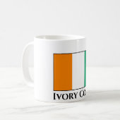 Flagge von Côte d'Ivoire Kaffeetasse (Vorderseite Links)