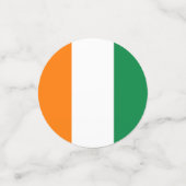 Flagge von Côte d'Ivoire Konfetti (Klein Vorderseite)
