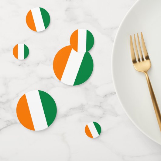 Flagge von Côte d'Ivoire Konfetti (Gruppe)