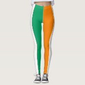 Flagge von Côte d'Ivoire Leggings (Vorderseite)