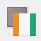 Flagge von Côte d'Ivoire Magnet (Vorderseite/Rückseite)