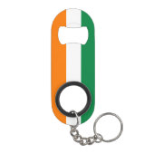 Flagge von Côte d'Ivoire Mini Flaschenöffner (Rückseite)