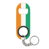 Flagge von Côte d'Ivoire Mini Flaschenöffner (Rückseite)