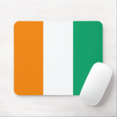 Flagge von Côte d'Ivoire Mousepad (Mit Mouse)