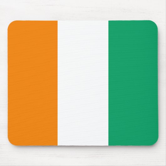 Flagge von Côte d'Ivoire Mousepad (Vorne)