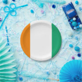 Flagge von Côte d'Ivoire Pappteller (Party)