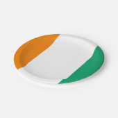 Flagge von Côte d'Ivoire Pappteller (Schrägansicht)