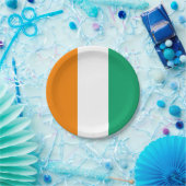 Flagge von Côte d'Ivoire Pappteller (Party)