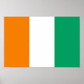 Flagge von Côte d'Ivoire Poster (Vorne)
