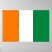 Flagge von Côte d'Ivoire Poster (Vorne)