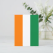 Flagge von Côte d'Ivoire Postkarte (Stehend Vorderseite)