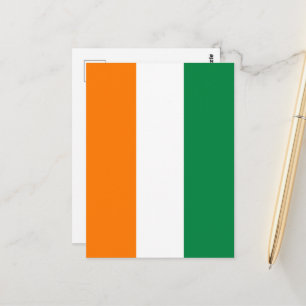 Flagge von Côte d'Ivoire Postkarte