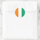 Flagge von Côte d'Ivoire Runder Aufkleber (Tasche)