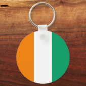 Flagge von Côte d'Ivoire Schlüsselanhänger (Rückseite)