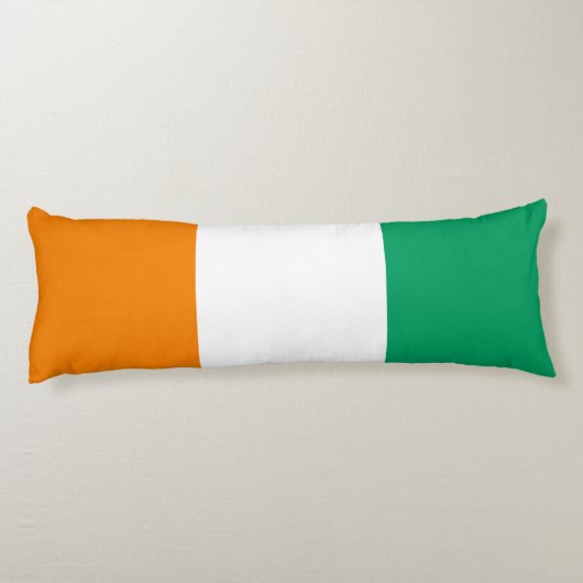 Flagge von Côte d'Ivoire Seitenschläferkissen (Rückseite)