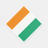 Flagge von Côte d'Ivoire Serviette (Ecke)
