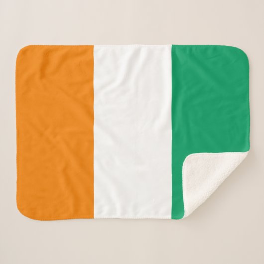 Flagge von Côte d'Ivoire Sherpadecke (Vorderseite (Horizontal))