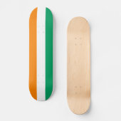 Flagge von Côte d'Ivoire Skateboard (Vorderseite)