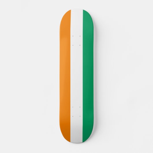Flagge von Côte d'Ivoire Skateboard (Vorderseite)