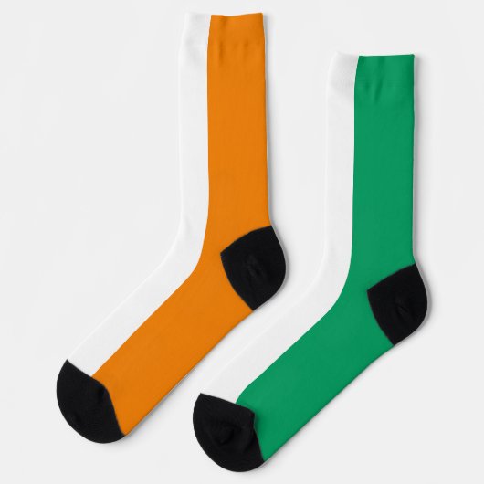 Flagge von Côte d'Ivoire Socken (Linkes Detail)